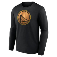 Black Golden State Warriors Hardwood Long Sleeve T-Shirt sale | NBA