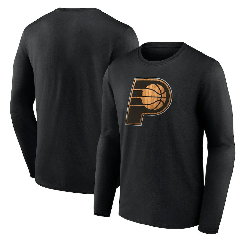 Black Indiana Pacers Hardwood Long Sleeve T-Shirt | NBA