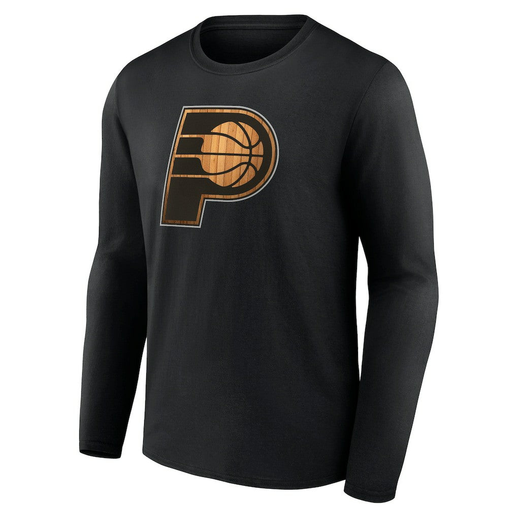 Black Indiana Pacers Hardwood Long Sleeve T-Shirt | NBA