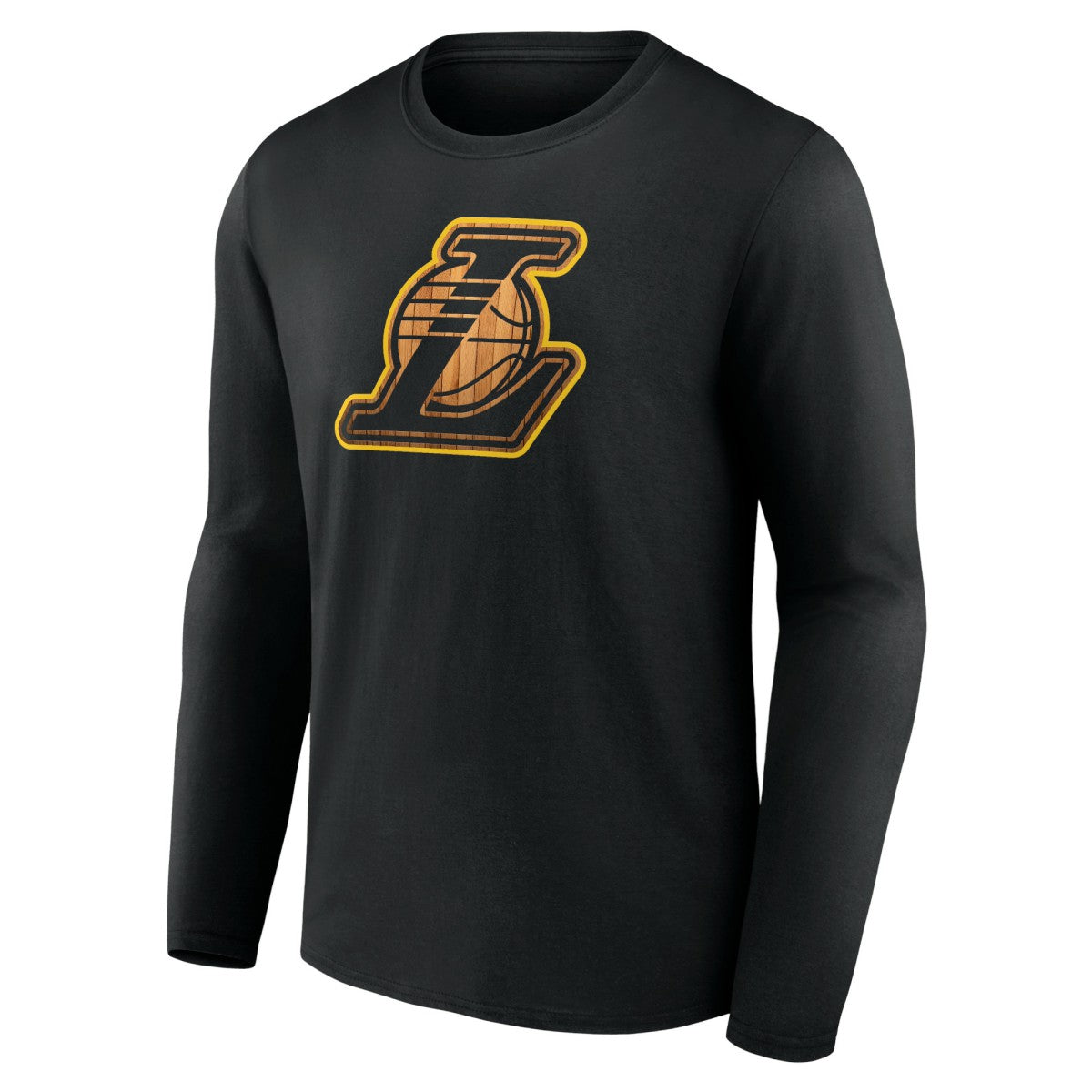 Black Los Angeles Lakers Hardwood Long Sleeve T-Shirt | NBA