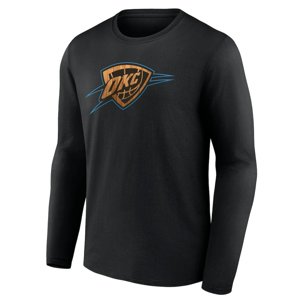 Black Oklahoma City Thunder Hardwood Long Sleeve T-Shirt | NBA