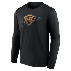 Black Oklahoma City Thunder Hardwood Long Sleeve T-Shirt | NBA