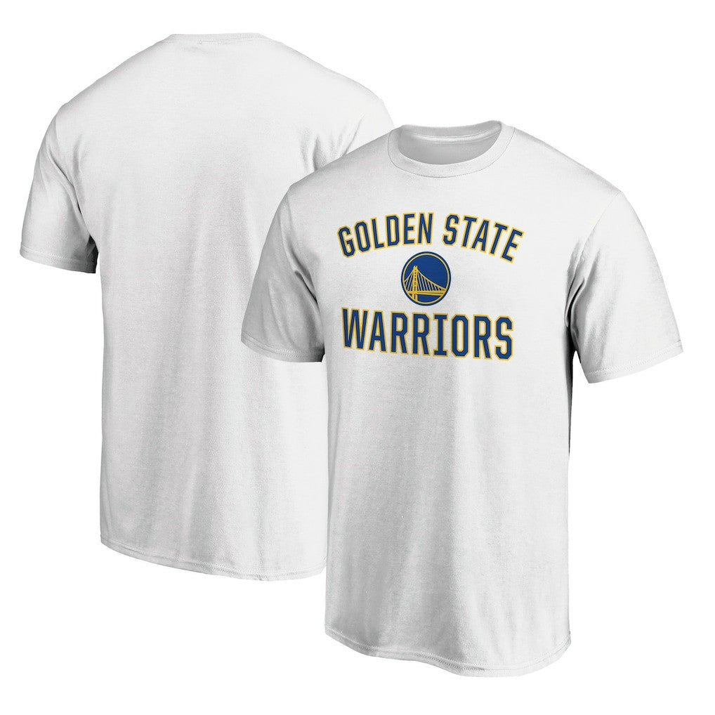 White Golden State Warriors Victory Arch T-Shirt sale | NBA