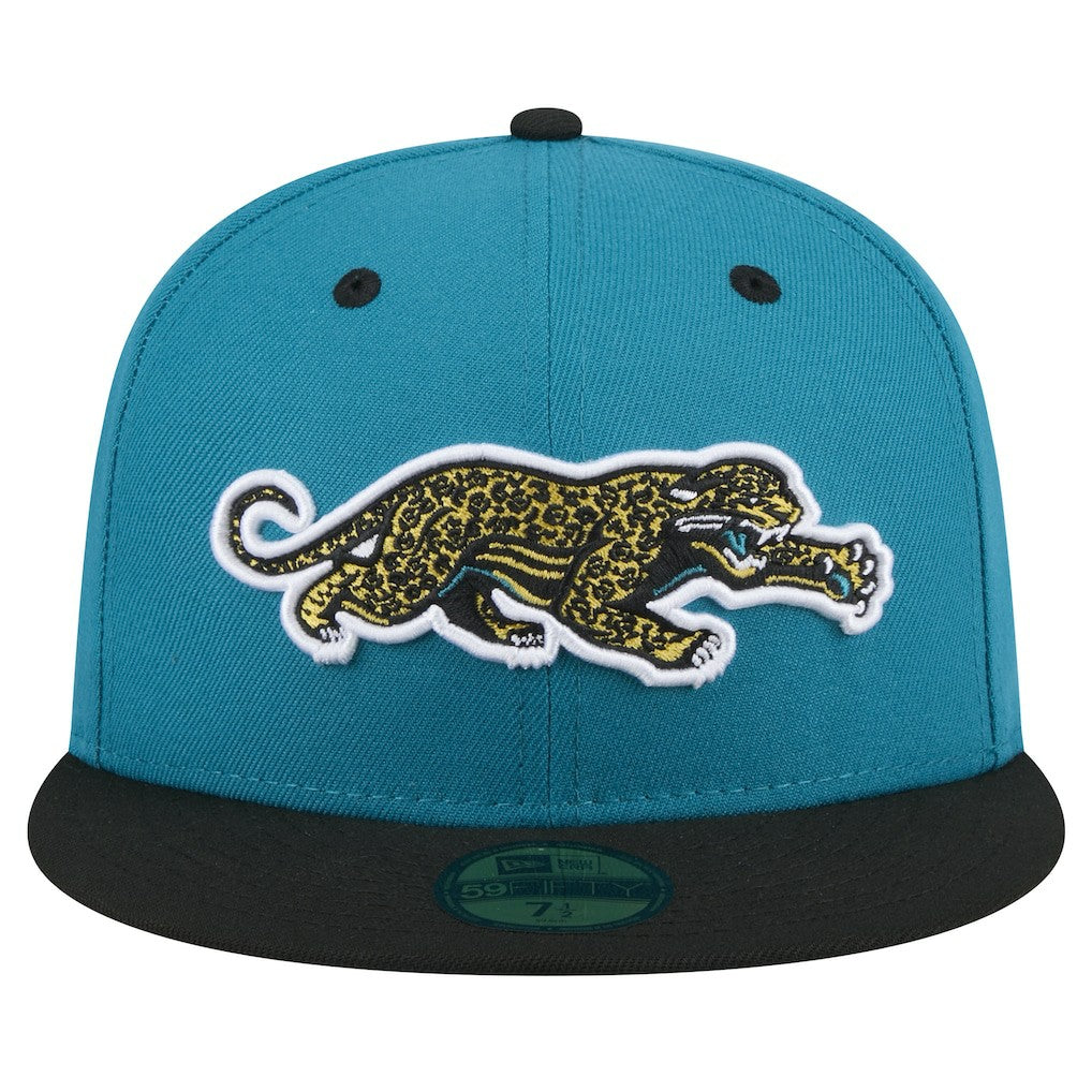 Jacksonville Jaguars Throwback Crawl Flipside Two-Tone 59FIFTY Fitted Hat | NFL Sale
