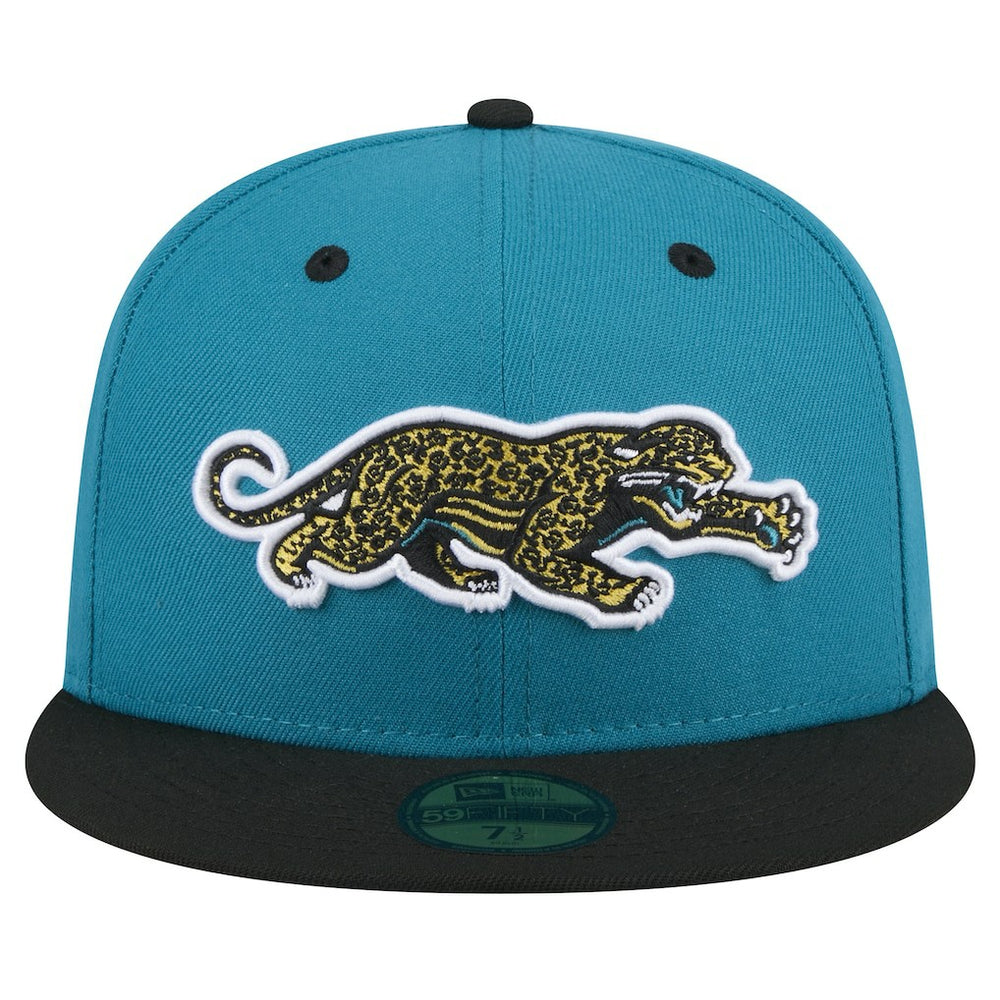 Jacksonville Jaguars Throwback Crawl Flipside Two-Tone 59FIFTY Fitted Hat | NFL Sale