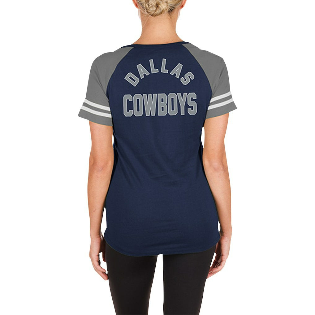Dallas Cowboys Women's Lace-Up Raglan T-Shirt | NFL On sale