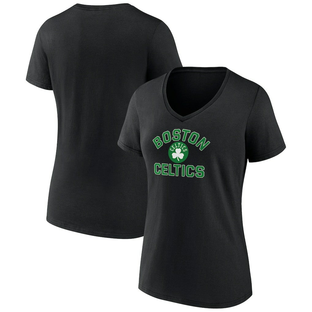 Black Boston Celtics Women's Overtime V-Neck T-Shirt | NBA