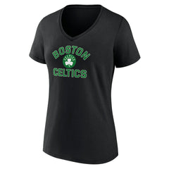 Black Boston Celtics Women's Overtime V-Neck T-Shirt | NBA