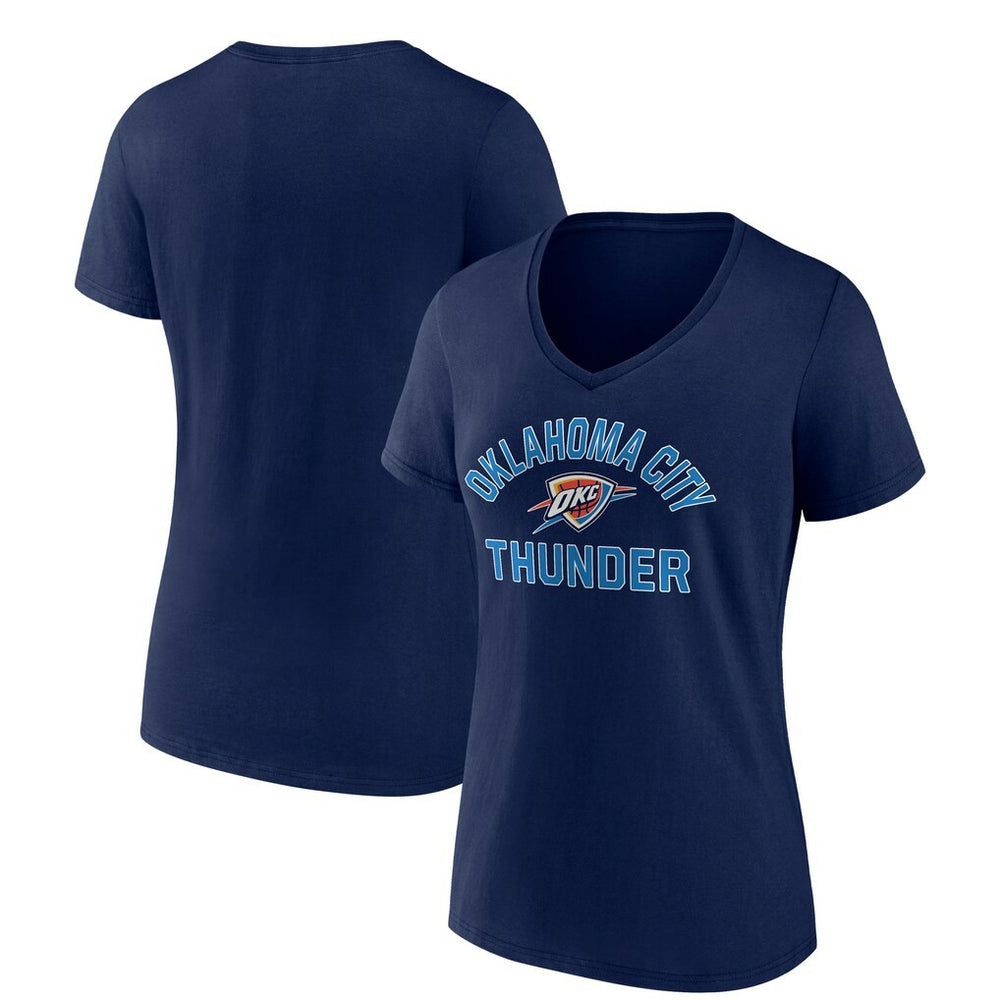 Navy Oklahoma City Thunder Women's Overtime V-Neck T-Shirt | NBA