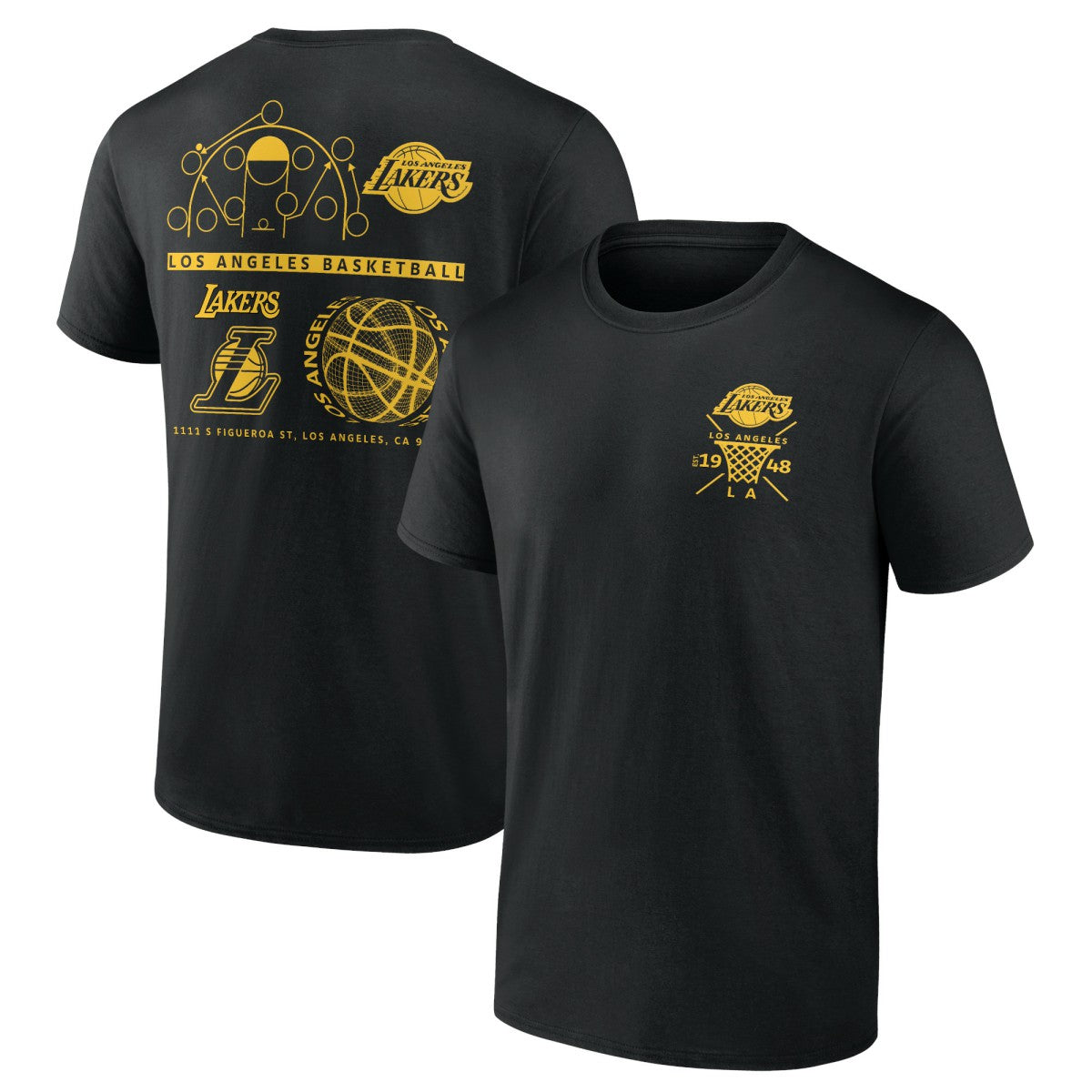 Black Los Angeles Lakers Street Collective T-Shirt | NBA