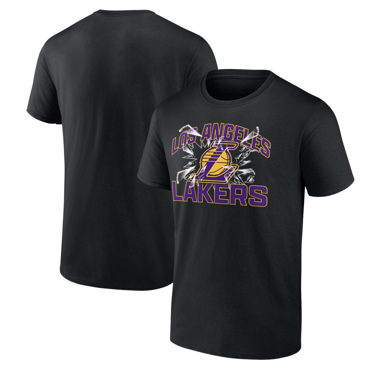 Black Los Angeles Lakers Shattered T-Shirt | NBA