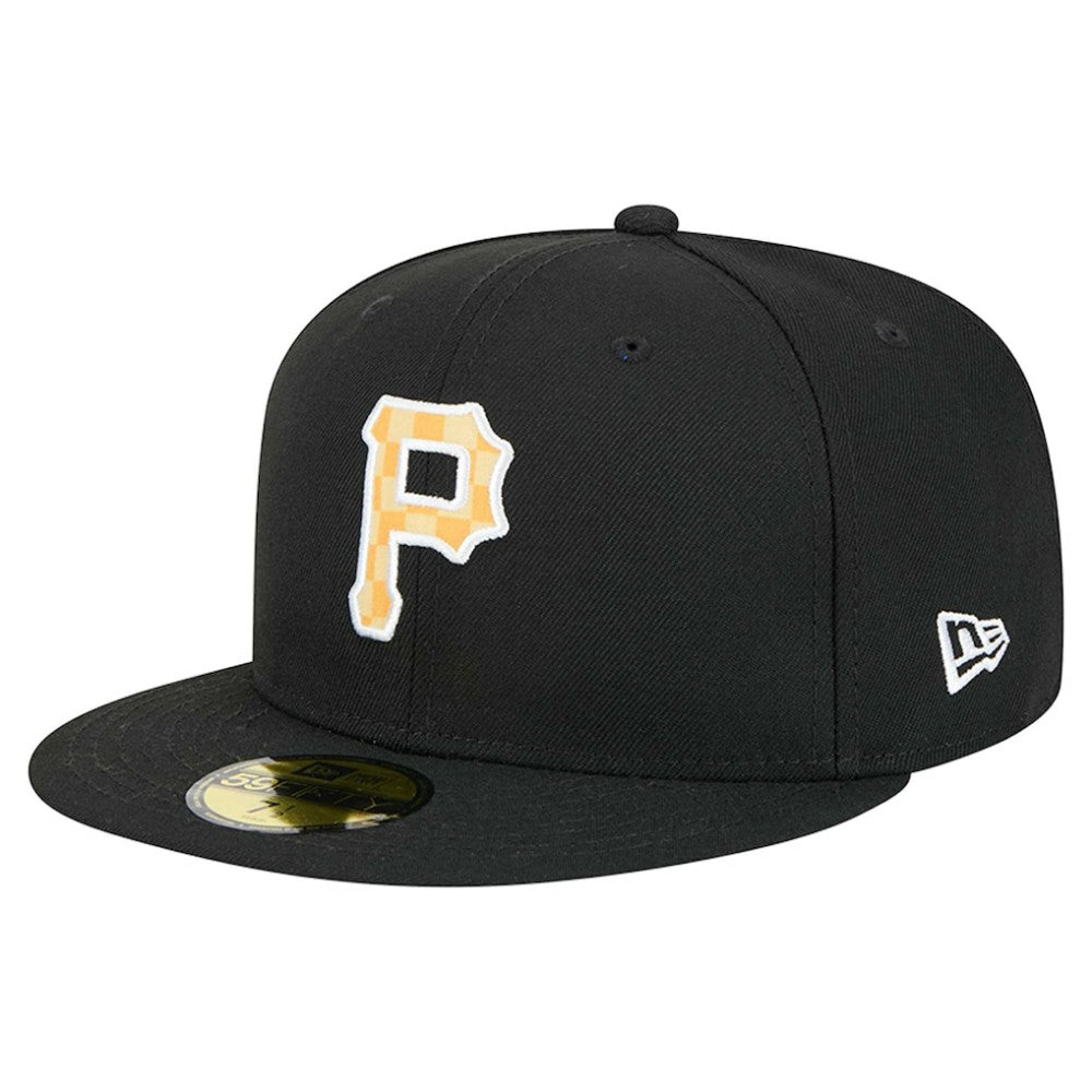 Pittsburgh Pirates New Era Checkered Undervisor 59FIFTY Fitted Hat - MLB Hats