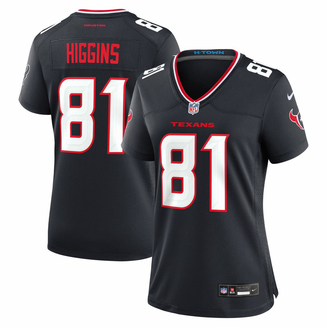Houston Texans Jayden Higgins  Women's Game Jersey | NFL Near me
