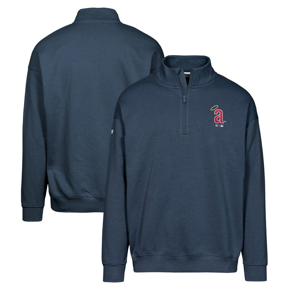 Los Angeles Angels Levelwear Murray Core Logo Quarter-Zip Pullover Top - MLB Pullover