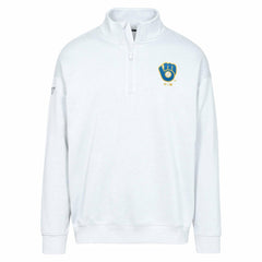 Milwaukee Brewers Levelwear Murray Core Logo Quarter-Zip Pullover Top - MLB Pullover