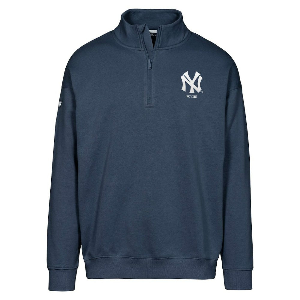 New York Yankees Levelwear Murray Core Logo Quarter-Zip Pullover Top - MLB Pullover