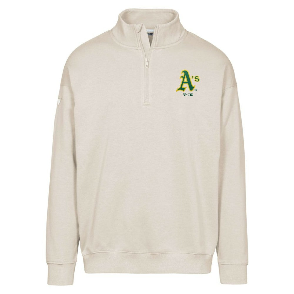 Athletics Levelwear Murray Core Logo Quarter-Zip Pullover Top - MLB Pullover