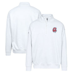 Atlanta Braves Levelwear Murray Core Logo Quarter-Zip Pullover Top - MLB Pullover
