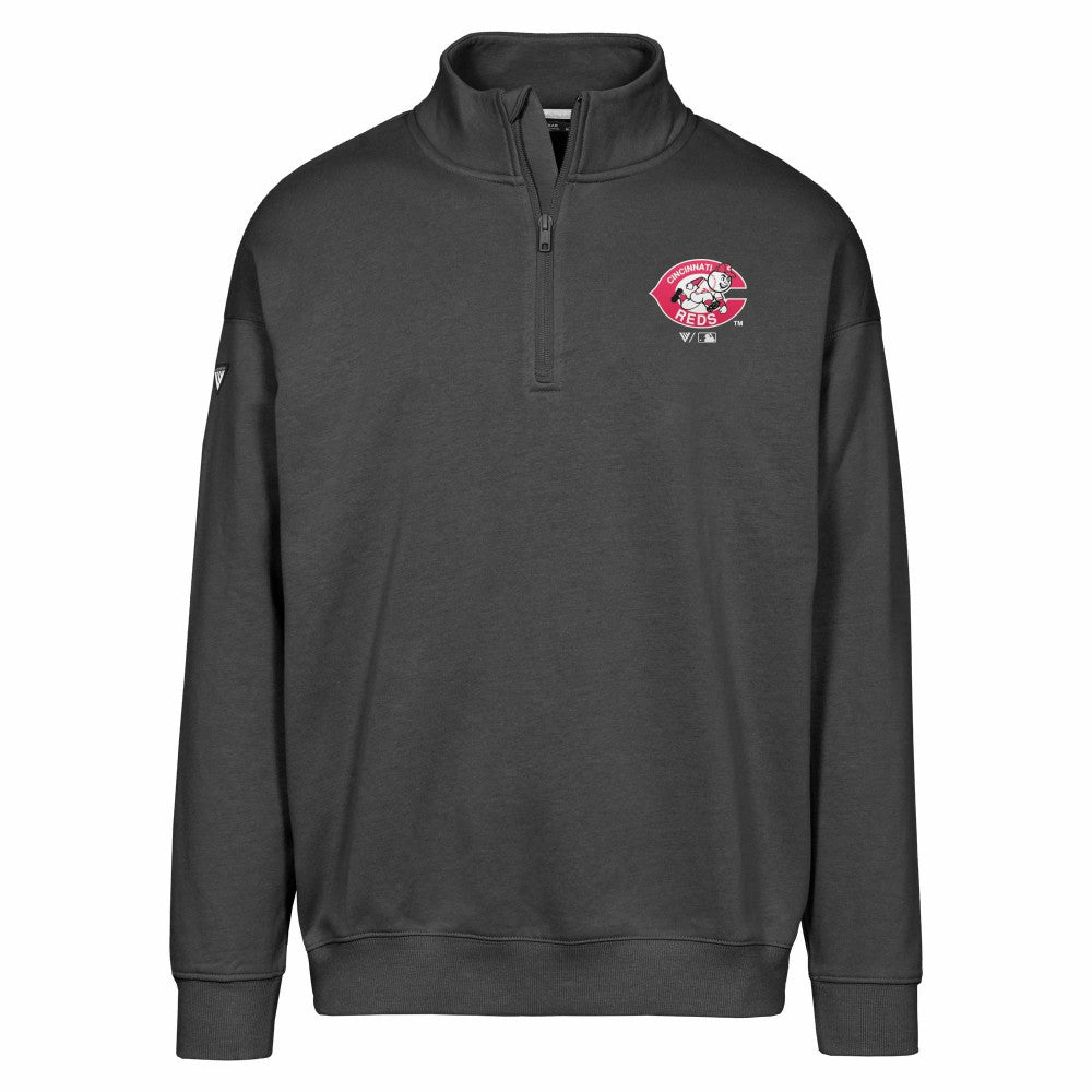 Cincinnati Reds Levelwear Murray Core Logo Quarter-Zip Pullover Top - MLB Pullover