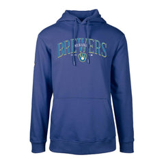 Milwaukee Brewers Levelwear Cooperstown Collection Podium Retro Spellout Pullover Hoodie - MLB Hoodies