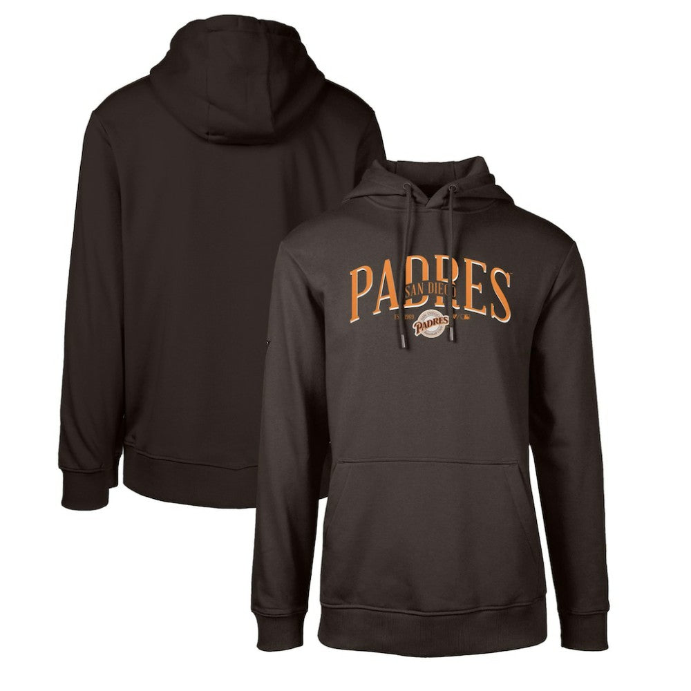 San Diego Padres Levelwear Cooperstown Collection Podium Retro Spellout Pullover Hoodie - MLB Hoodies