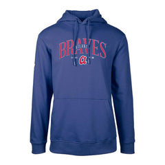 Atlanta Braves Levelwear Cooperstown Collection Podium Retro Spellout Pullover Hoodie - MLB Hoodies