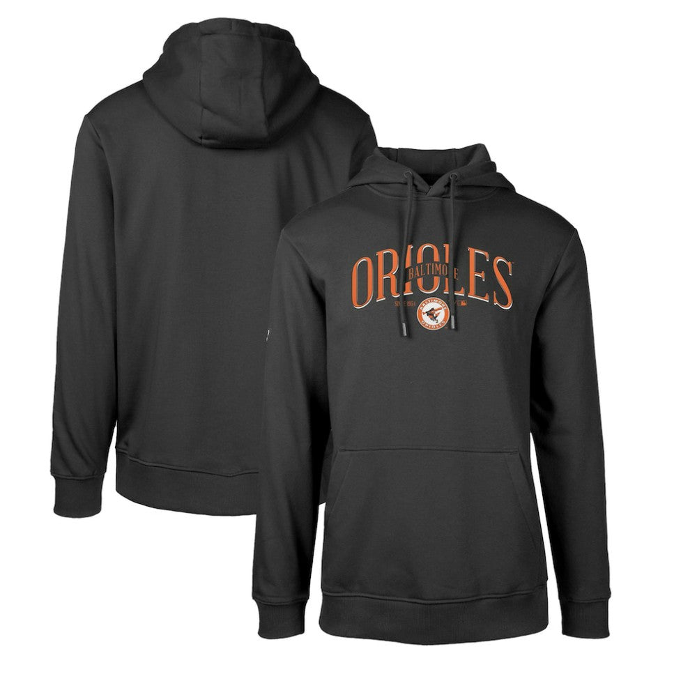 Baltimore Orioles Levelwear Cooperstown Collection Podium Retro Spellout Pullover Hoodie - MLB Hoodies