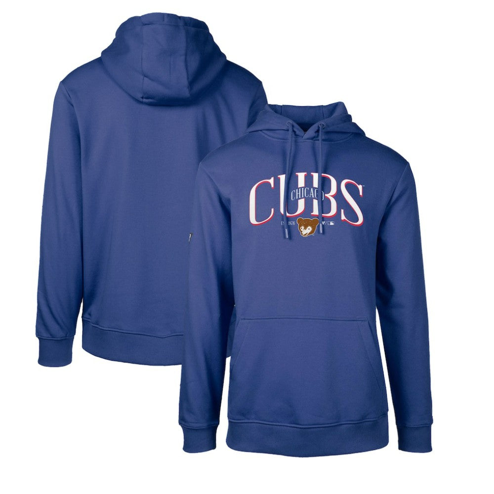 Chicago Cubs Levelwear Cooperstown Collection Podium Retro Spellout Pullover Hoodie - MLB Hoodies