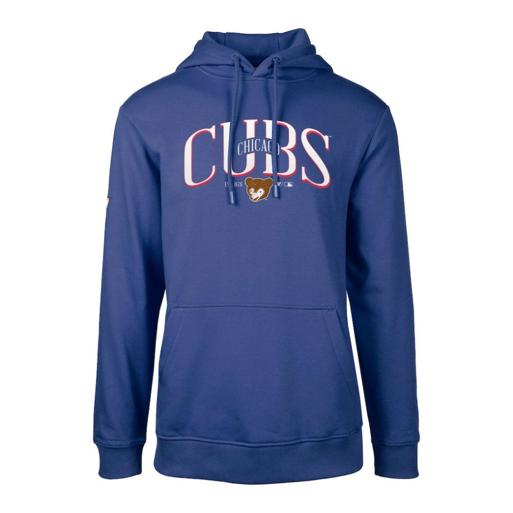 Chicago Cubs Levelwear Cooperstown Collection Podium Retro Spellout Pullover Hoodie - MLB Hoodies