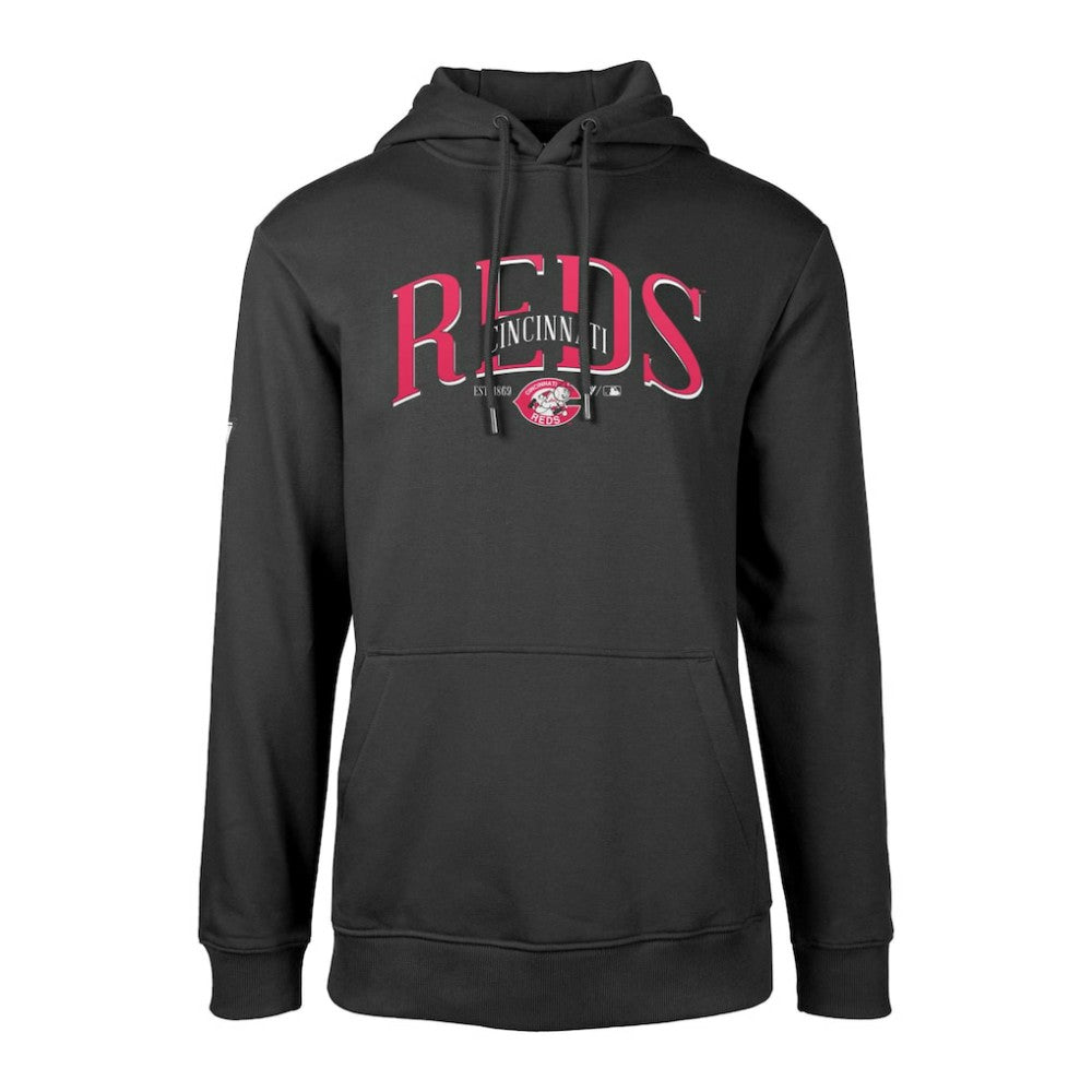 Cincinnati Reds Levelwear Cooperstown Collection Podium Retro Spellout Pullover Hoodie - MLB Hoodies