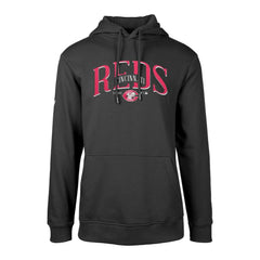 Cincinnati Reds Levelwear Cooperstown Collection Podium Retro Spellout Pullover Hoodie - MLB Hoodies