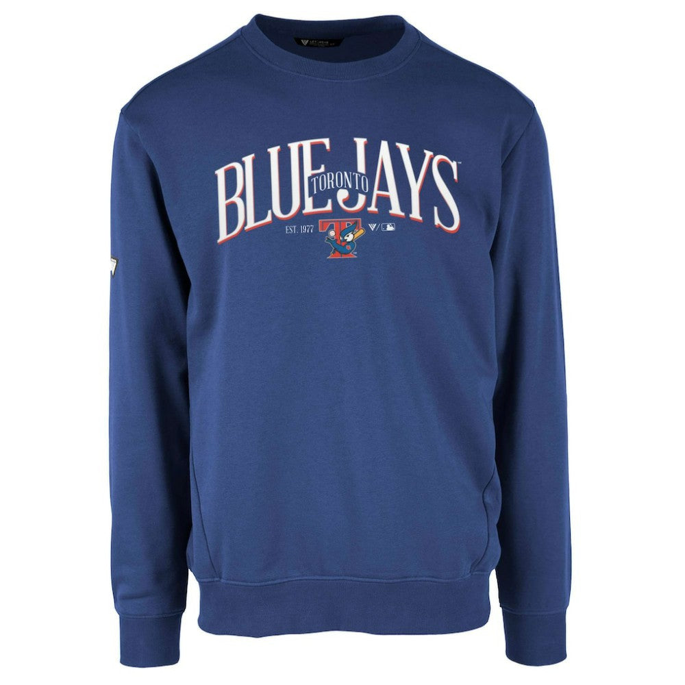 Toronto Blue Jays Levelwear Zane Cooperstown Collection Retro Spellout Pullover Sweatshirt - MLB Pullover