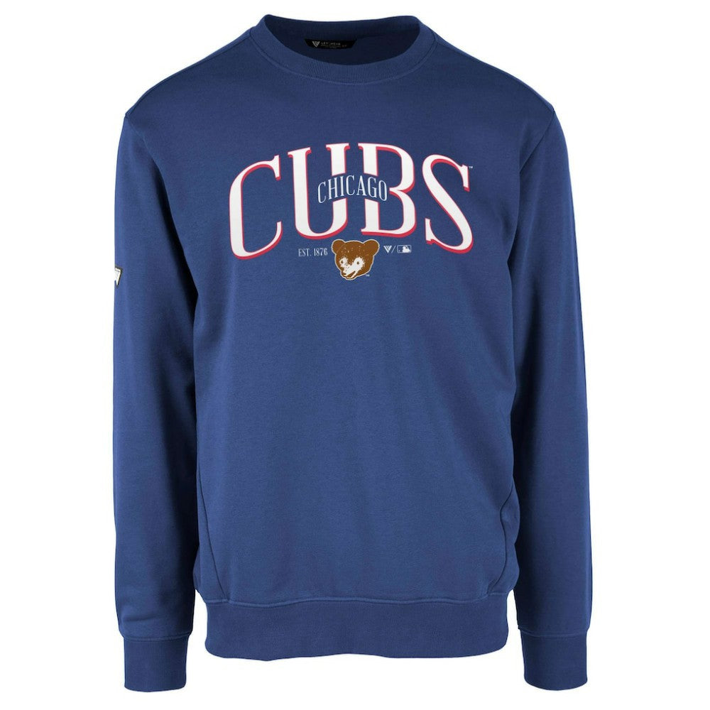Chicago Cubs Levelwear Zane Cooperstown Collection Retro Spellout Pullover Sweatshirt - MLB Pullover