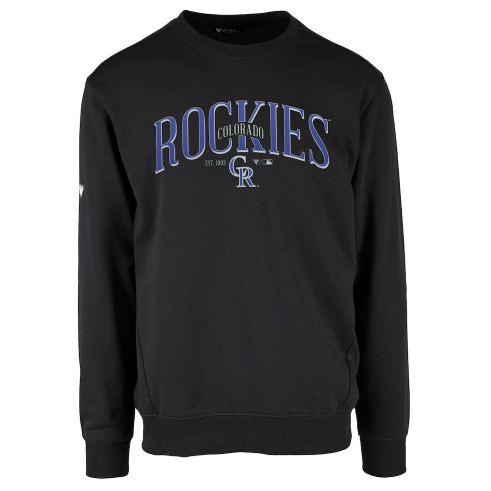 Colorado Rockies Levelwear Zane Cooperstown Collection Retro Spellout Pullover Sweatshirt - MLB Pullover