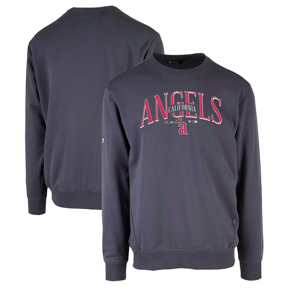 Los Angeles Angels Levelwear Zane Cooperstown Collection Retro Spellout Pullover Sweatshirt - MLB Pullover