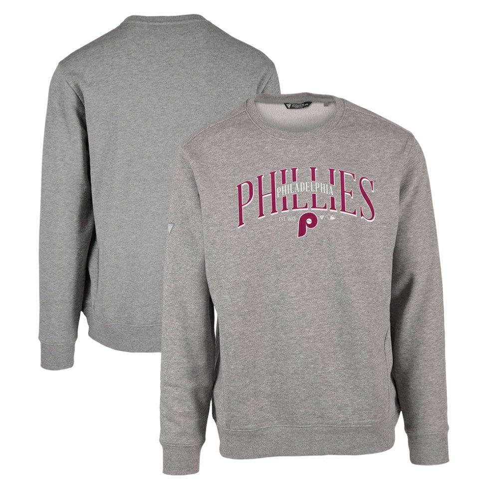 Philadelphia Phillies Levelwear Zane Cooperstown Collection Retro Spellout Pullover Sweatshirt - MLB Pullover