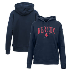 Boston Red Sox Levelwear Women's Adorn Cooperstown Collection Retro Spellout Pullover Hoodie - MLB Hoodies