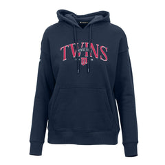 Minnesota Twins Levelwear Women's Adorn Cooperstown Collection Retro Spellout Pullover Hoodie - MLB Hoodies