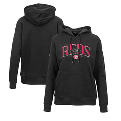 Cincinnati Reds Levelwear Women's Adorn Cooperstown Collection Retro Spellout Pullover Hoodie - MLB Hoodies