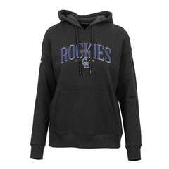 Colorado Rockies Levelwear Women's Adorn Cooperstown Collection Retro Spellout Pullover Hoodie - MLB Hoodies