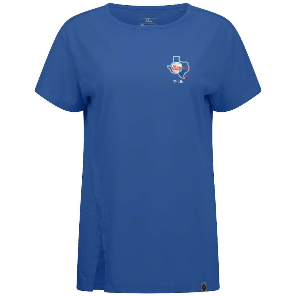 Texas Rangers Levelwear Women's Influx Cooperstown Core Logo T-Shirt - MLB T-shirts