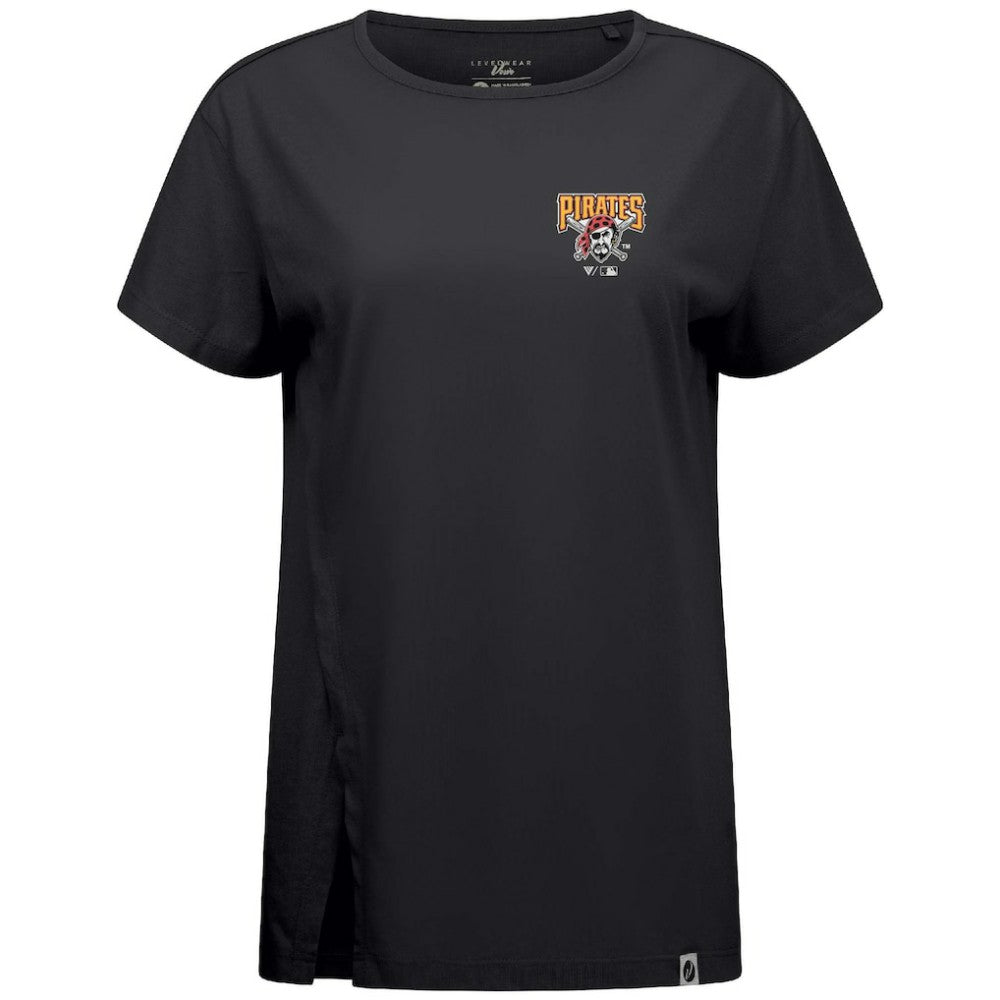 Pittsburgh Pirates Levelwear Women's Influx Cooperstown Core Logo T-Shirt - MLB T-shirts
