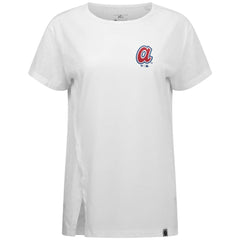 Atlanta Braves Levelwear Women's Influx Cooperstown Core Logo T-Shirt - MLB T-shirts