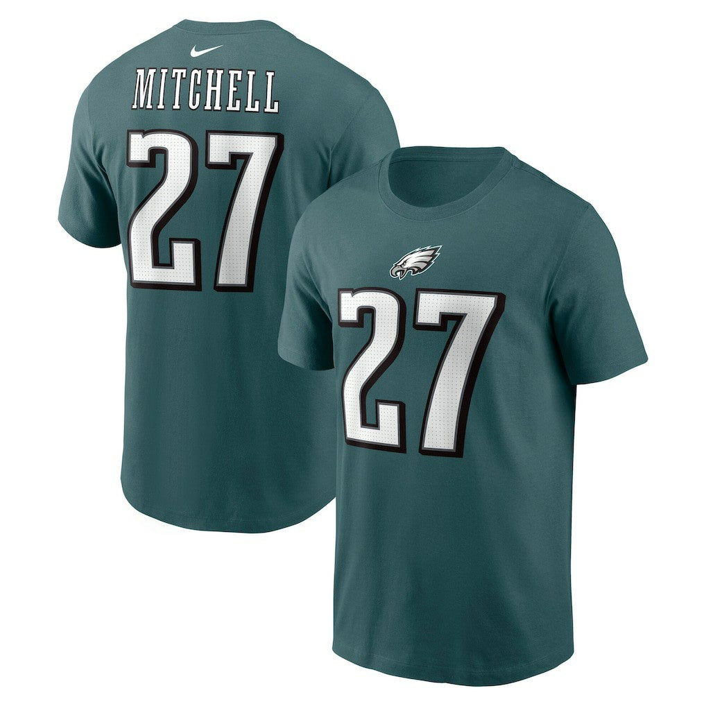 Philadelphia Eagles Quinyon Mitchell  Name & Number T-Shirt | NFL Discount