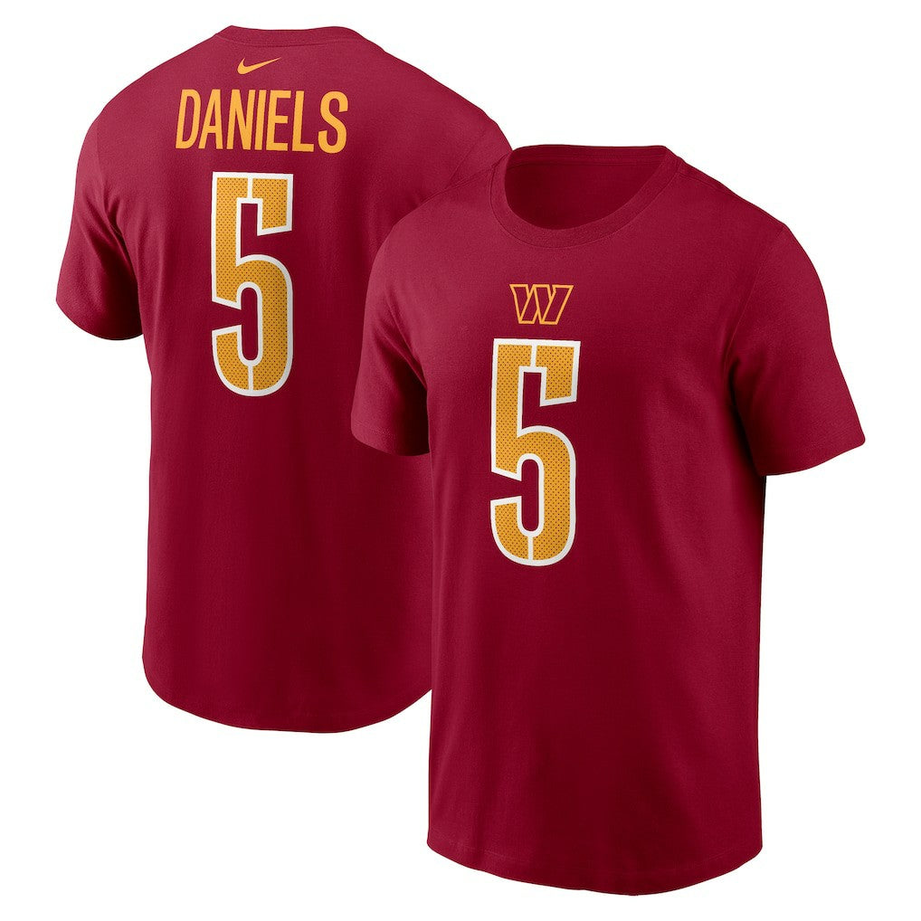 Washington Commanders Jayden Daniels  Name & Number T-Shirt | NFL Outlet