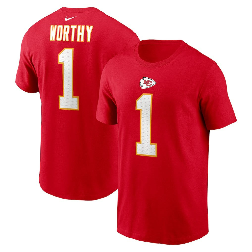 Kansas City Chiefs Xavier Worthy  Name & Number T-Shirt | NFL Near me