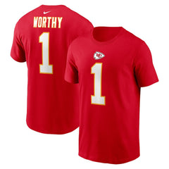 Kansas City Chiefs Xavier Worthy  Name & Number T-Shirt | NFL Near me