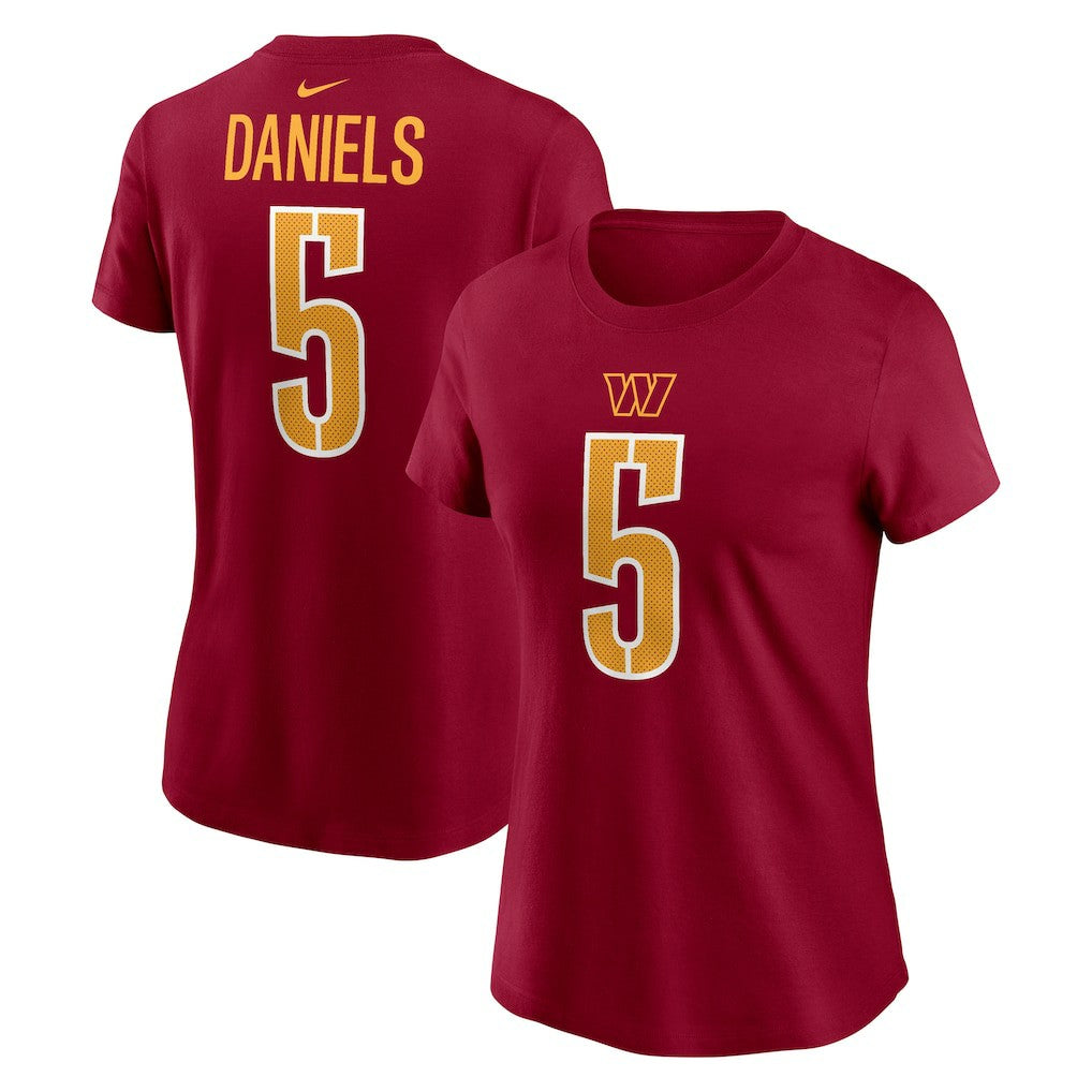 Washington Commanders Jayden Daniels  Women's Name & Number T-Shirt | NFL New