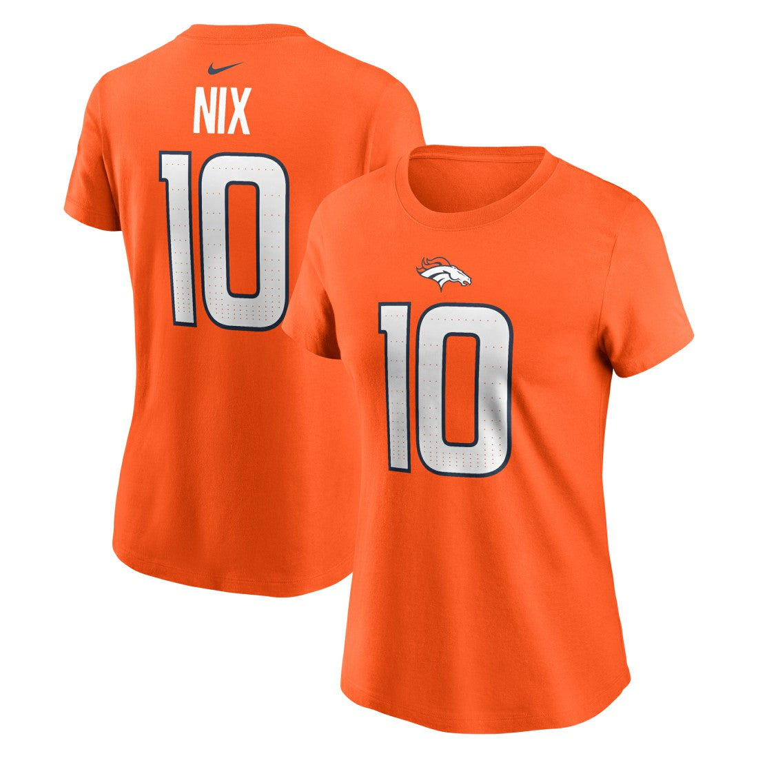 Denver Broncos Bo Nix  Women's Name & Number T-Shirt | NFL On sale