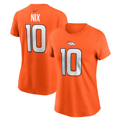 Denver Broncos Bo Nix  Women's Name & Number T-Shirt | NFL On sale